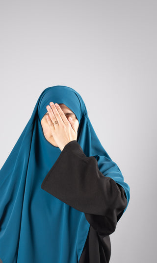 Double Diamond KHIMAR MEDINI Seide – Petrol