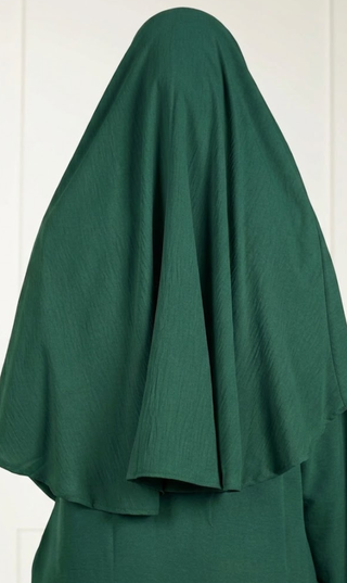 Tie Back Amira Khimar Jazz - Moss Green