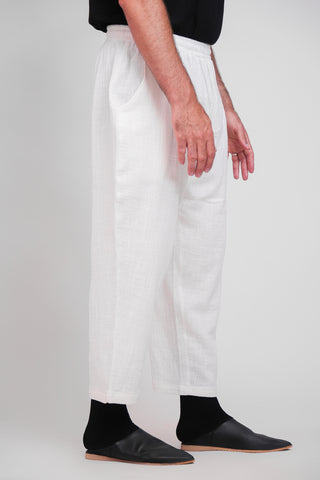 Pants Classic Ayman LINEN - Cream