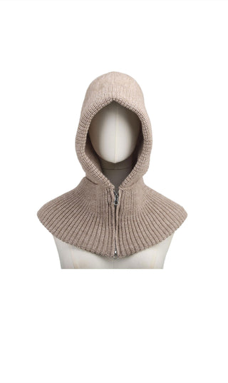 Knit Hood L Zipped