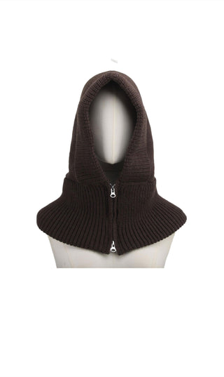 Knit Hood L Zipped