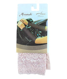 Ručna čarapa s čipkom - koža
