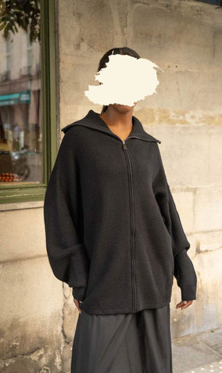 Knitted Oversized Trui Zipper