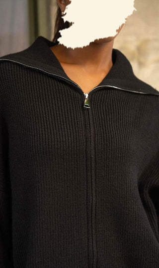 Knitted Oversized Trui Zipper