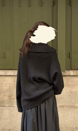 Knitted Oversized Trui Zipper