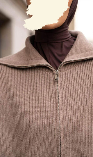 Knitted Oversized Trui Zipper