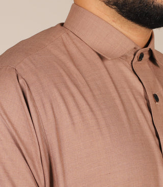 Chino Saudi Qamis- Taupe