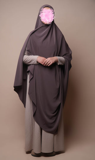 Anisah Stretch Hijaab 125*200 - Deep Taupe