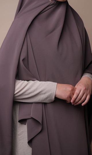 Anisah Stretch Hijaab 125*200 - Deep Taupe