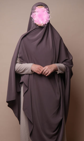 Anisah Stretch Hijaab 125*200 - Deep Taupe