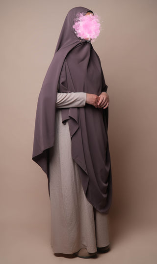 Anisah Stretch Hijaab 125*200 - Deep Taupe
