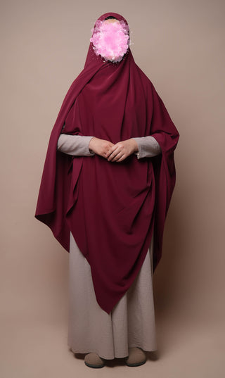 Anisah Stretch Hijaab 125*200 - Cerise