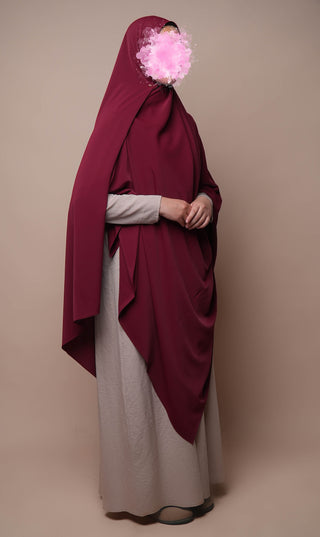 Anisah Stretch Hijaab 125*200 - Cerise