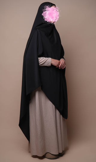 Anisah Stretch Hijaab 125*200 - Black