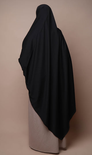 Anisah Stretch Hijaab 125*200 - Black
