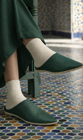 Marokkanische Babouche Herren - Grün