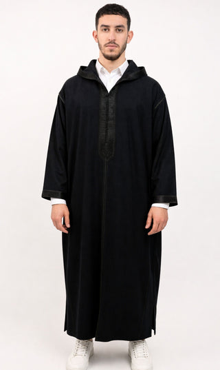 Djellaba Elegant Amir - Zwart