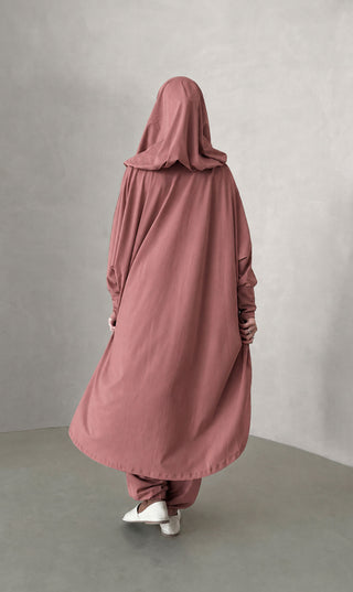 3 - Layer Burkini Oversized - Old Pink