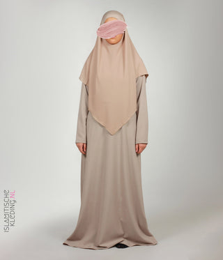 Chiffon Khimar Smokey Sand