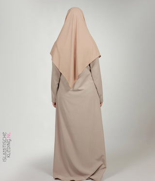 Chiffon Khimar Smokey Sand