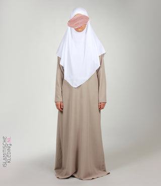 Chiffon Khimar White