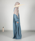 Jilbab Jazz Balloon Sleeve - Jeansblau