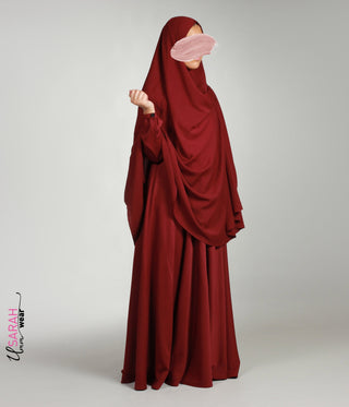 Knee Khimar Mahogany