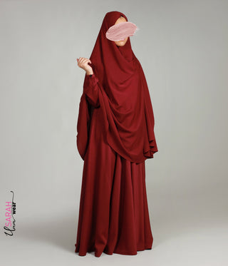 Knee Khimar Mahogany