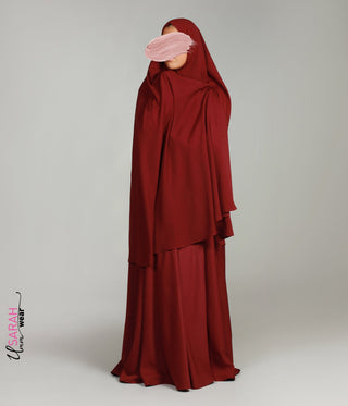 Knee Khimar Mahogany