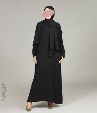 Noora Kimono Abaya Noir