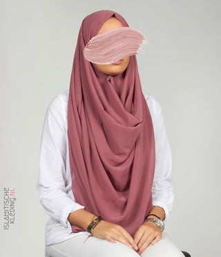 Chiffon G-Scarf - Peony Pink