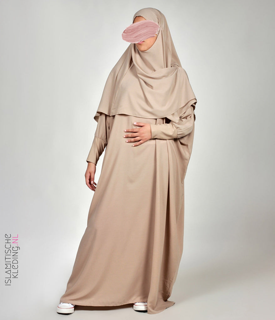 Triangle Khimar - Light Taupe