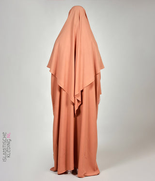 Triangle Khimar - Dusty Peach