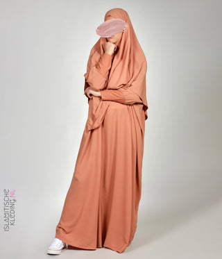 Triangle Khimar - Dusty Peach