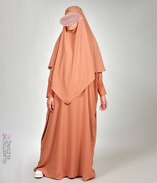 Triangle Khimar - Dusty Peach