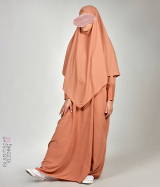 Triangle Khimar - Dusty Peach