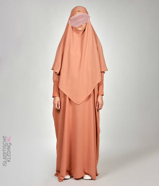 Triangle Khimar - Dusty Peach