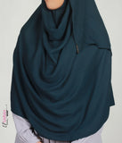 Full Instant Hijab XL- Solid Petrol