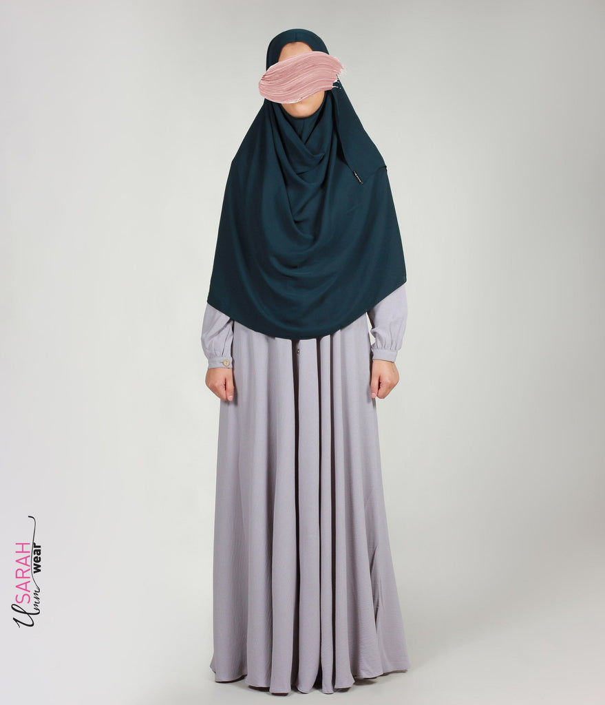 Full Instant Hijab XL - Solid Petrol
