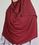 Voll sofort Hijab XL-Boysenberry