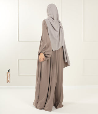 Jilbab Soumaya Balloon Sleeve - Taupe