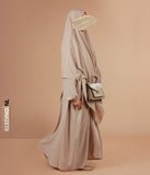 XL Triangle Khimar - Light Taupe