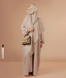 XL Triangle Khimar - Taupe Light