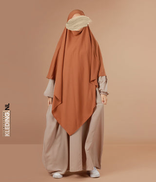 XL Triangle Khimar - Camel