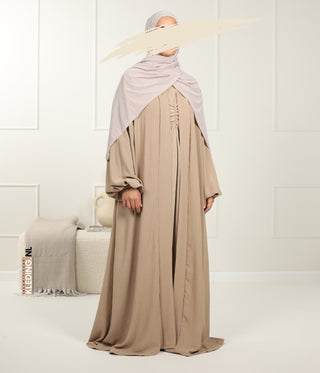 Noora Kimono Puff Sleeve Latte