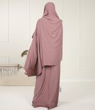 A-line Abaya Jazz (Option: XXL Hijab) - Mink