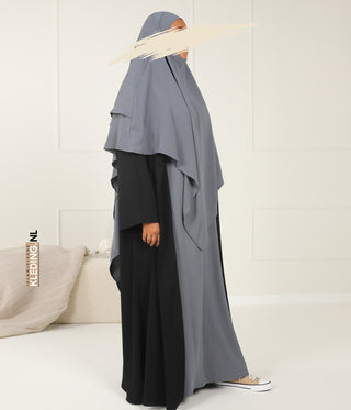 Double Diamond KHIMAR Jaz- Dark Grey