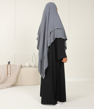 Double Diamond KHIMAR Jaz- Dark Grey