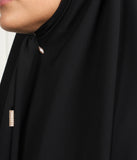 Hijab 140 cm firkantet perle