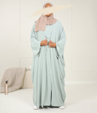 Kimono & Abaya set  Micofiber - Mint